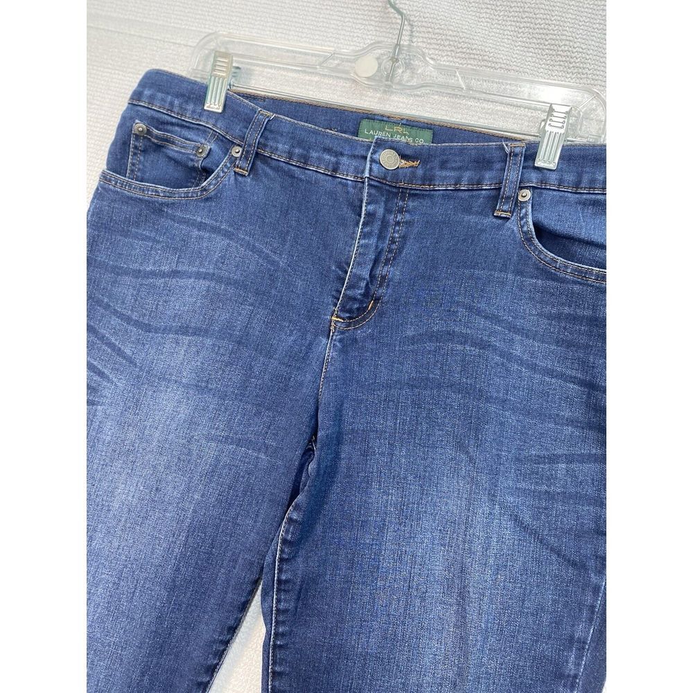 Lauren Ralph Lauren LRL women's 14 Modern Bootcut stretch Medium Wash Jeans